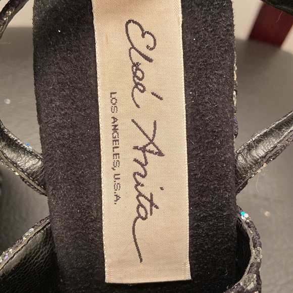 Vintage Else Anita Los Angeles Women’s Wedge Heels Size 9 - Picture 3 of 4